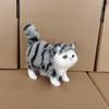 Cute Simulation Cat Plush Toys Soft Stuffed Kitten Model Fake Cat Realist Animals For Kids Girls Birthday Valentine'S Day Gift