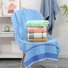 Хлопковое геометрическое жаккардовое полотенце, банное полотенце, абсорбирующее и быстросохнущее полотенце для душа, супермягкое и приятное для кожи полотенце для купания