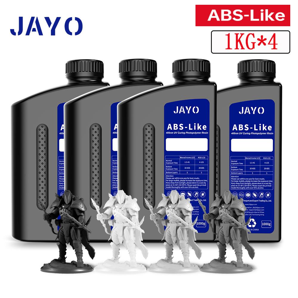 JAYO Water Washable Standard/ ABS Like Resin/ST PLUS 3D Printer Resin 405nm UV Standard Rapid Photopolymer Resin For LCD/DLP/SLA