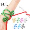 Comfortable Crochet Accessory Ring Flexible Adjustable Tension Slip-resistant Yarn Control for Crocheters Knitters Lightweight Tool