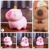 Waterproof Crayon Capybara Piggy Bank Vinyl Safe Deposit Box Capybara Piggy Bank  Home Decoration