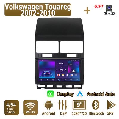 Android Carplay автомобильное радио для Volkswagen Touareg 2002-2010 мультимедийный проигрыватель головное устройство стерео GPS навигация BT WIFI 4+64 ГБ