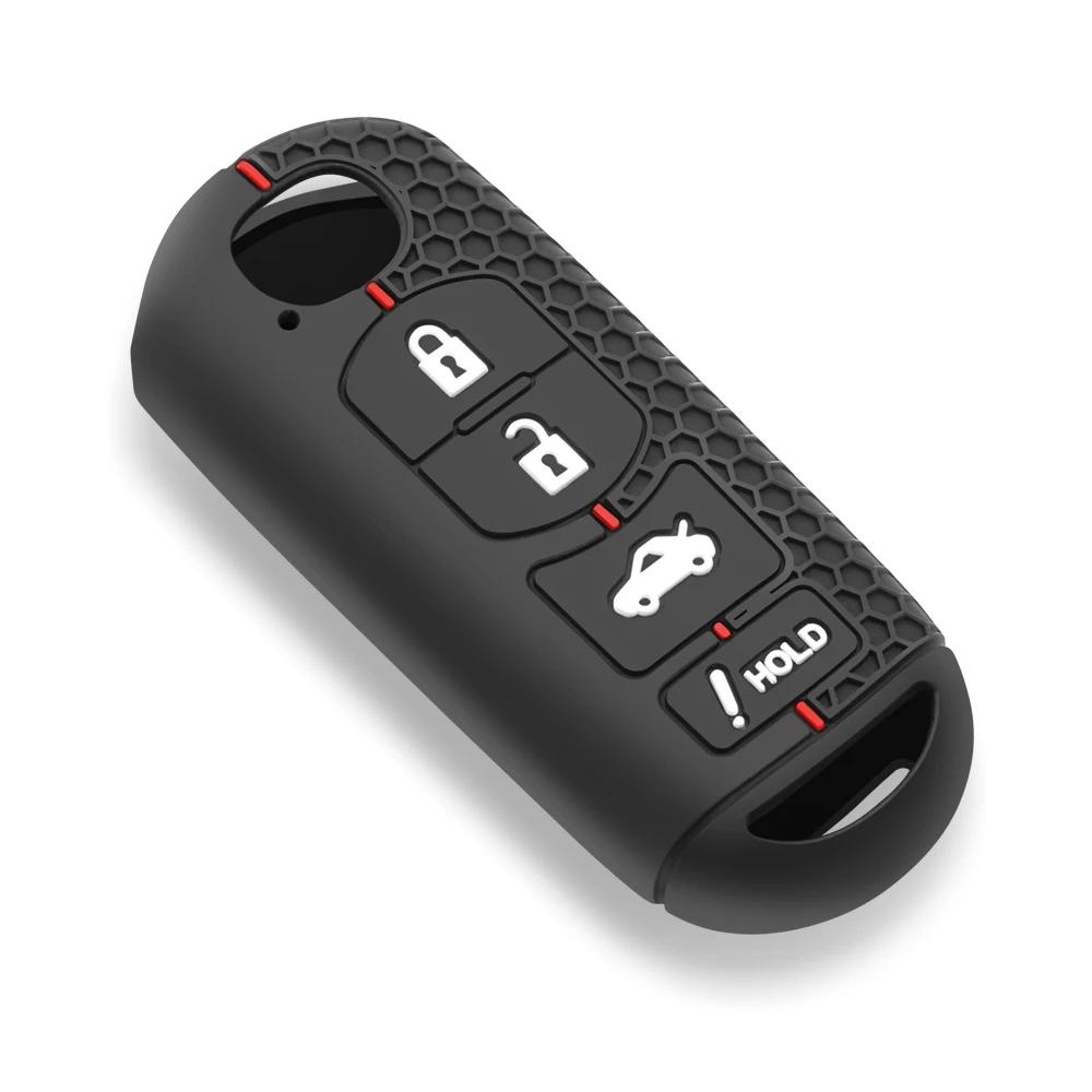 Для MAZDA 2 3 5 6 CX-3 CX-5 CX-7 CX-9 силиконовый чехол для автомобильного ключа чехол для дистанционного брелока 3 4 кнопки 2013 2015 2016 2017 2018 2019