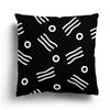 Nordic Autumn Black and White Simple Printed Sofa Cushion Cover Pillowcase Home Party Car Bedding