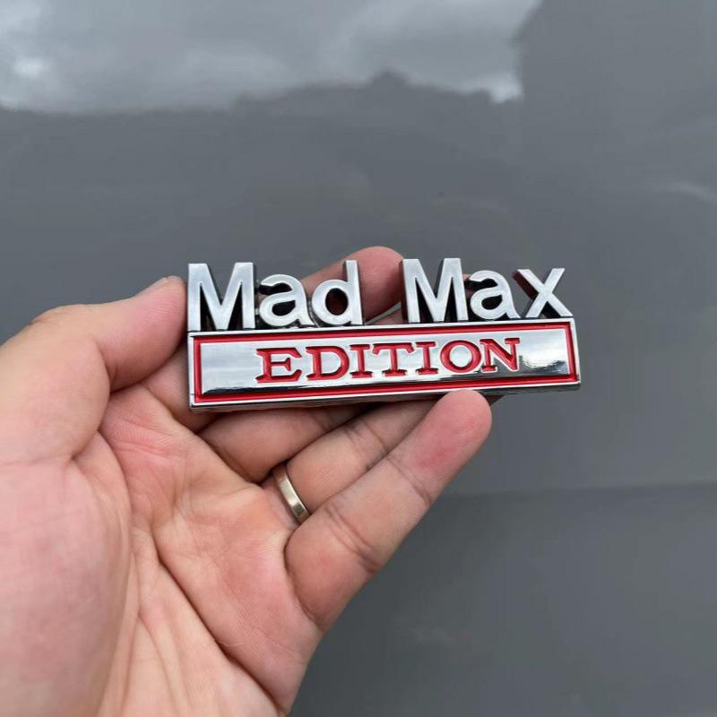Автомобильный Стайлинг 3D Mad Max Edition Металлический Хром Цинковый Сплав Клейкая Эмблема Декоративный Значок Забавная Наклейка Автомобильный Аксессуар