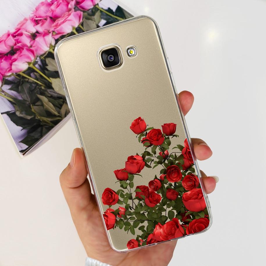 Для Samsung Galaxy A3 2016 Чехол A310F Популярный Цветок Прозрачный Силиконовый Задняя Крышка Телефона Для Samsung A3 2017 A320F A320Y Funda