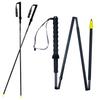 FUJIKAZE Trail Running Poles, Trail Running Poles, Made of 3K Carbon, 4-Stage Folding, Ultra Lightweight At 144g, Compact, Quick Assembly, Quick