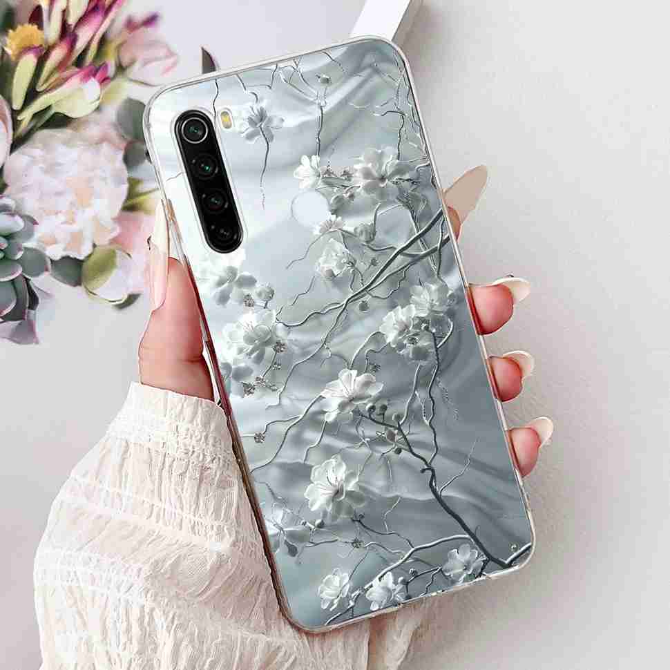 Чехол для Xiaomi Redmi Note 8 Винтажный Дракон Роскошный Цветок Мягкий Силикон ТПУ Чехол Для Redmi Note8 Note 8T Чехлы для Телефона Ударопрочный