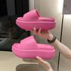Black Pink White Thick Sole EVA Slippers Women's Fashion Home Platform Slippers Summer Outwear Non Slip Elevated Women Shoes