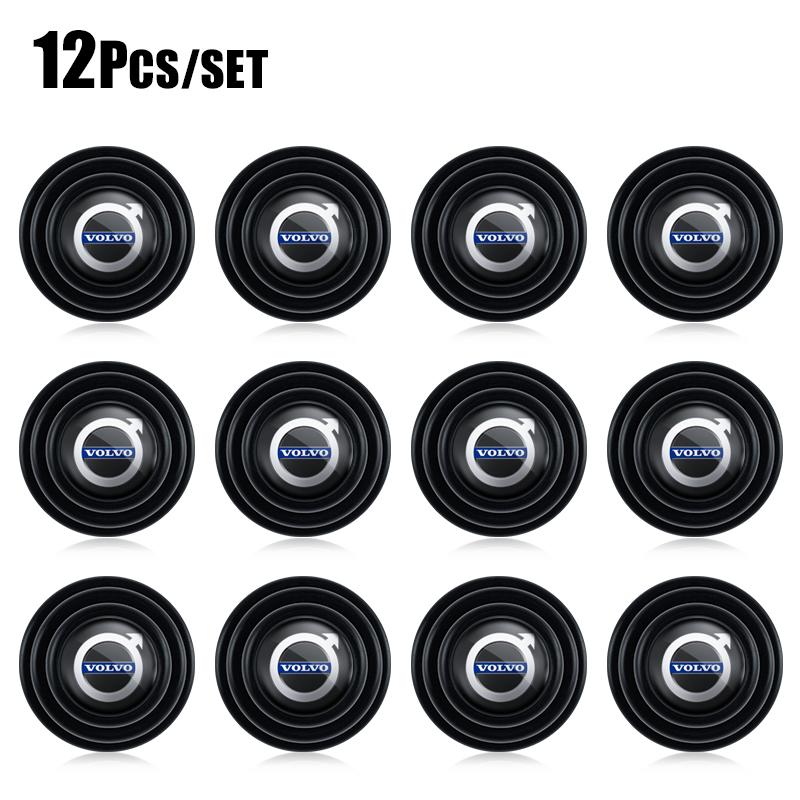 AALV1 4/8/12Pcs Car Door Shock Absorption Gasket Shockproof Pad Accessories For Volvo S80L C70 CX70 V60 XC90 S60 XC60 V70 S90 AWD V90