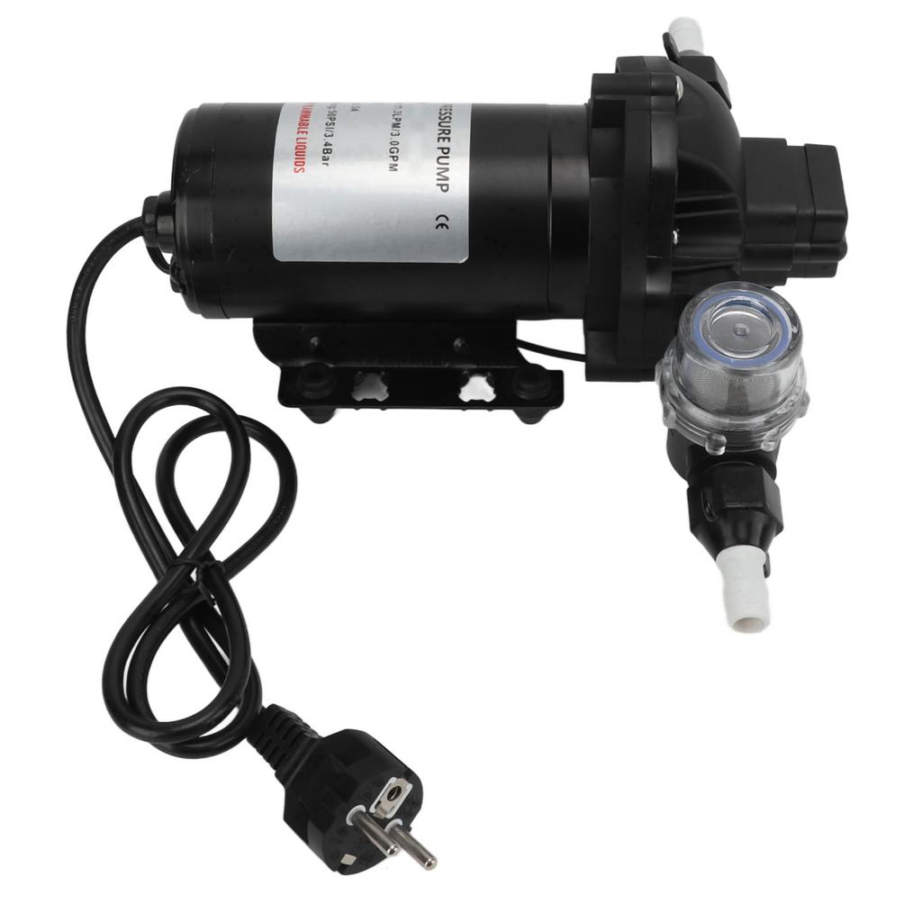 11.3LPM 50PSI Water Pressure Diaphragm Pump Self Priming for Car RV Yacht Marine Boat