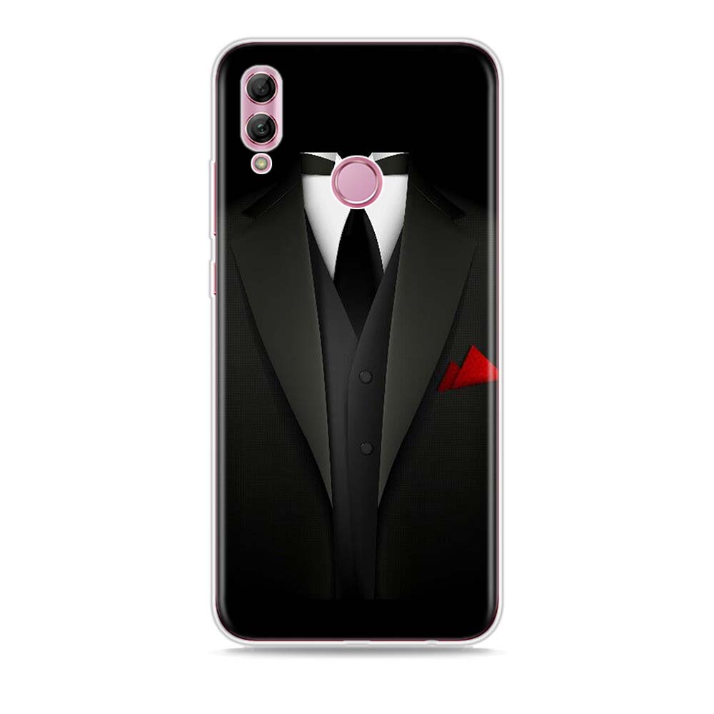 Мужской костюм, рубашка, галстук, силиконовый чехол для Honor 30 30S 30i 9 10 9A 9C 9S 9N 10i 10X 9X Lite Pro 5G, чехол для телефона