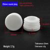 25mm Round Tube Plastic Plug, Steel Tube Foot Pad, 2.5cm Furniture Leg Cover, Rubber Chair/Table Stool Protector