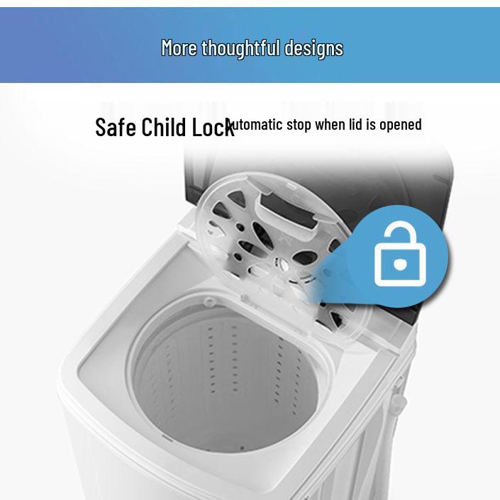 Стиральная машина с большой загрузкой и функцией отжима для одежды и обуви - Идеально подходит для общежитий и съемного жилья