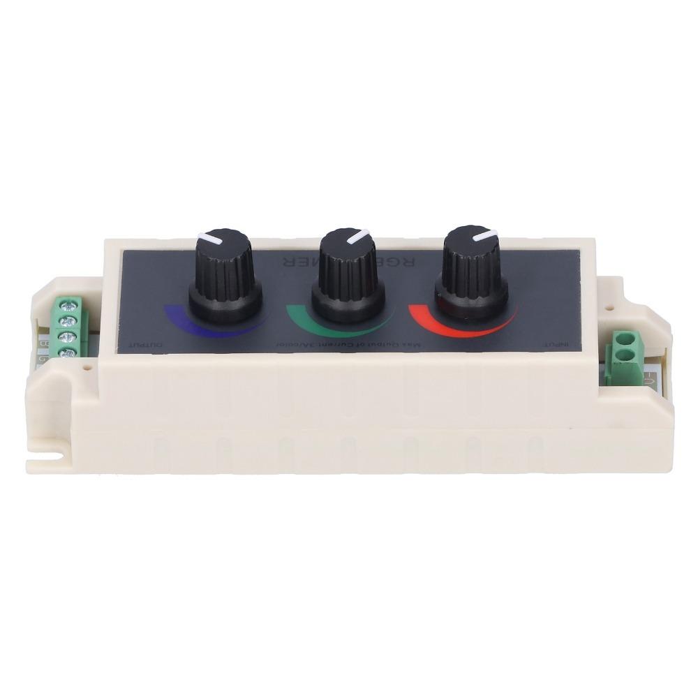 DC12-24V RGB Knob Dimmer 3A/channel Dimmer Switch Durable Smart LED Light Light Strip