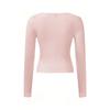 Women's Y2K Slim and Skinny Solid Colour U Neck Long Sleeve Top