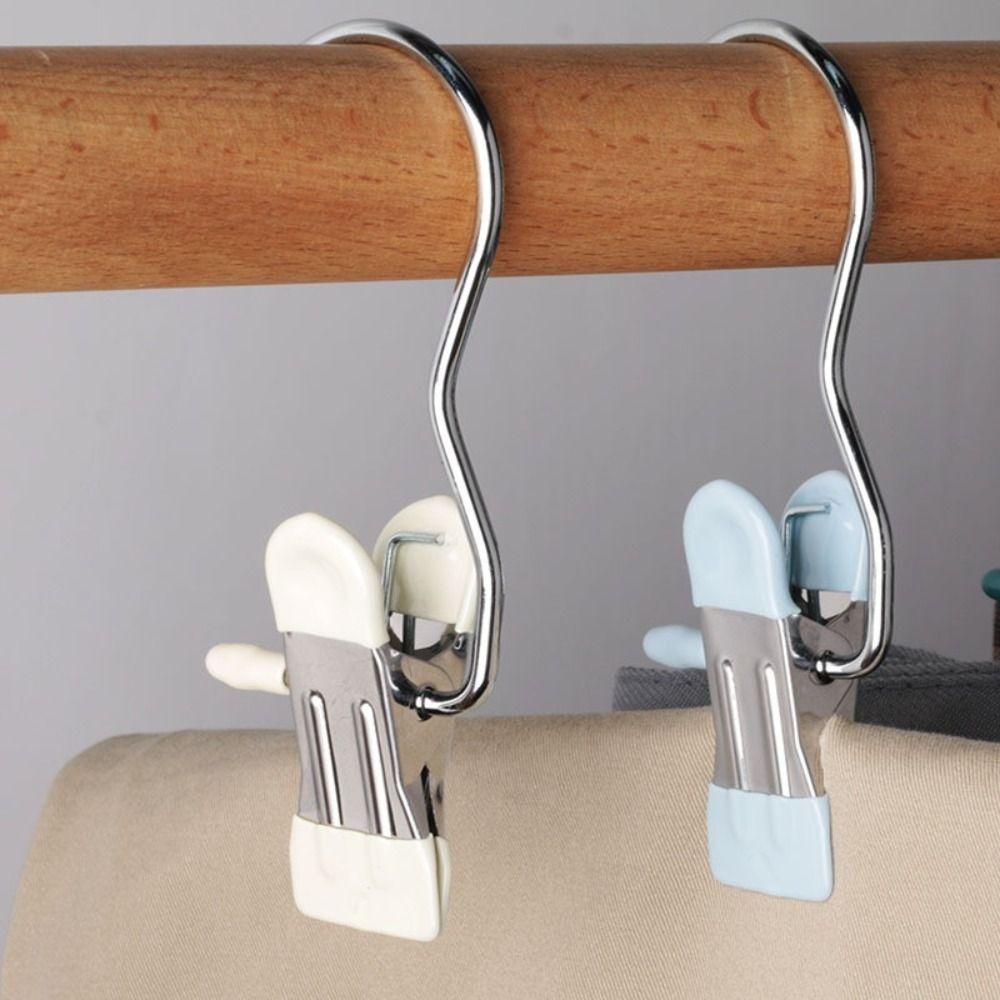 1/5/10PCS Windproof Clothes Drying Clips with Hook Hat Storage Clips  for Household