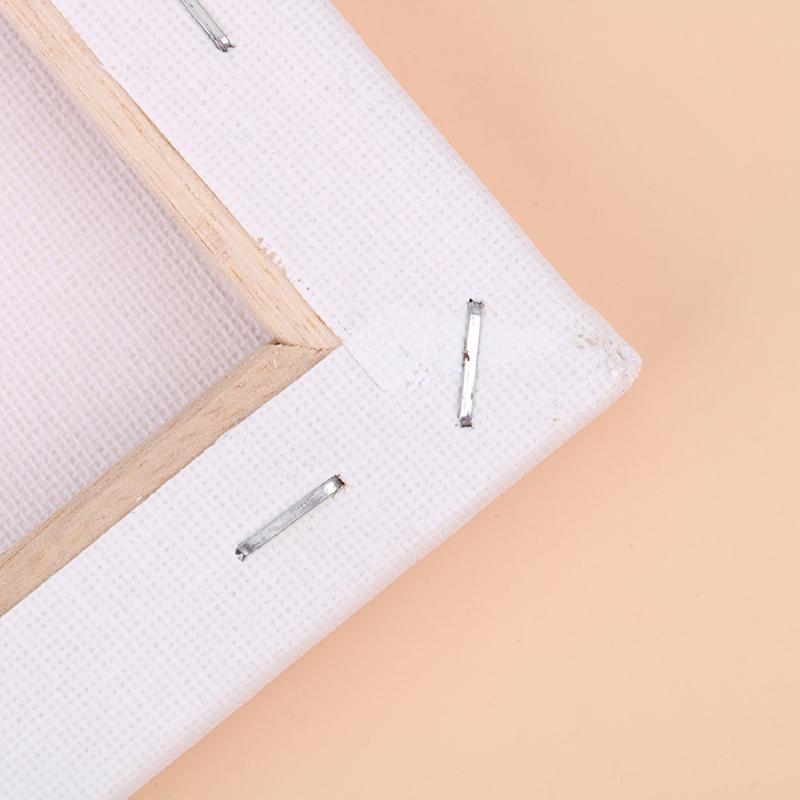 1pc White Blank Square Artist Canvas Canvas Oil Painting Wood Plank Frame