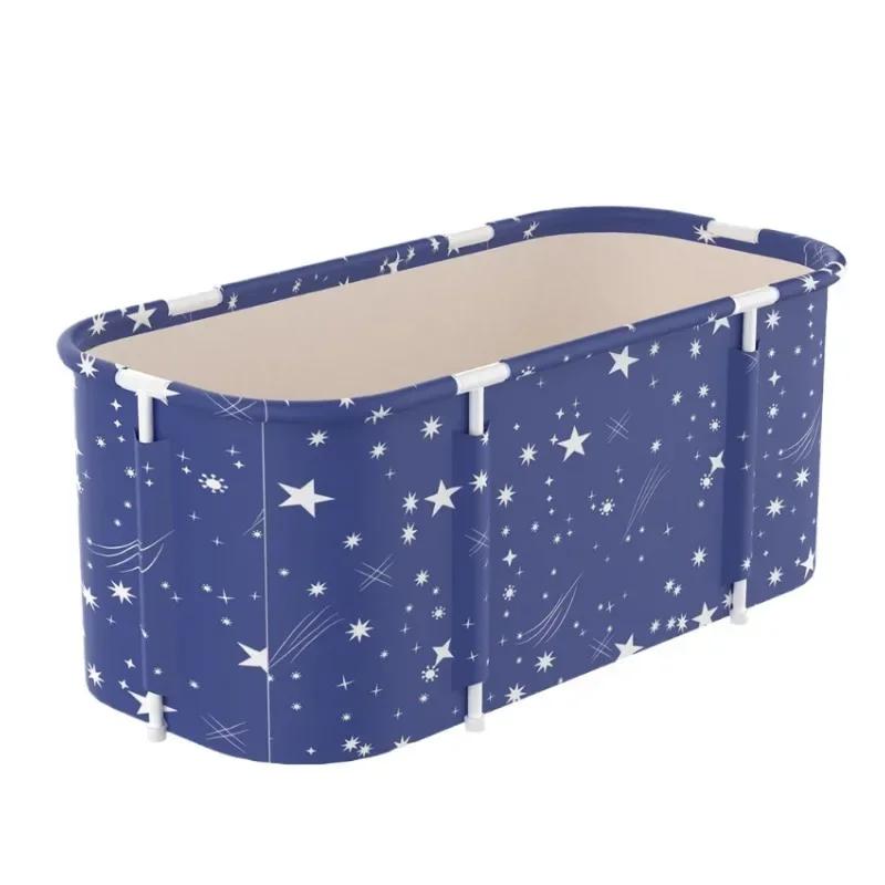 Складная ванна Бытовая ванна большой вместимости Свободная установка Экономия места Ванная комната Изоляция Толстая и подогреваемая ванна