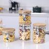 Кухонная банка Стеклянная банка для кофе Стеклянная герметичная бутылка для хранения Стеклянная бутылка для хранения Герметичный контейнер для хранения соли, сахара, перца, специй
