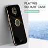 Plating Square Finger Ring Holder Phone Case On For Xiaomi Redmi Note 9 Pro Max Note9 S 9s 9pro Luxury Soft Silicone Stand Cover