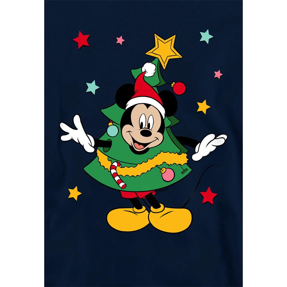 Mickey Mouse Childrens/Kids Christmas Tree Hoodie