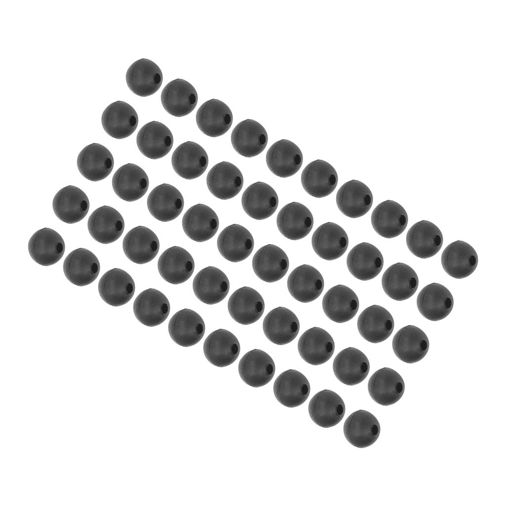 50 шт. бусин для ловли карпа, диаметр 6 мм, мягкие бусины для ловли карпа, аксессуары для ловли карпа, черные