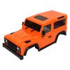 RC Car Body Shell with Connecting Rod 144mm Wheel Base RC Car Shell Spare Parts for 1 16 1 24 Climbing Car Orange