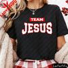 Винтажная Футболка с надписью Team Jesus, Забавная Христианская Футболка, Христианская Вера, Унисекс Одежда, Унисекс, Унисекс Мода, Повседневная, С Круглым Вырезом, Хлопковая Футболка, Топы