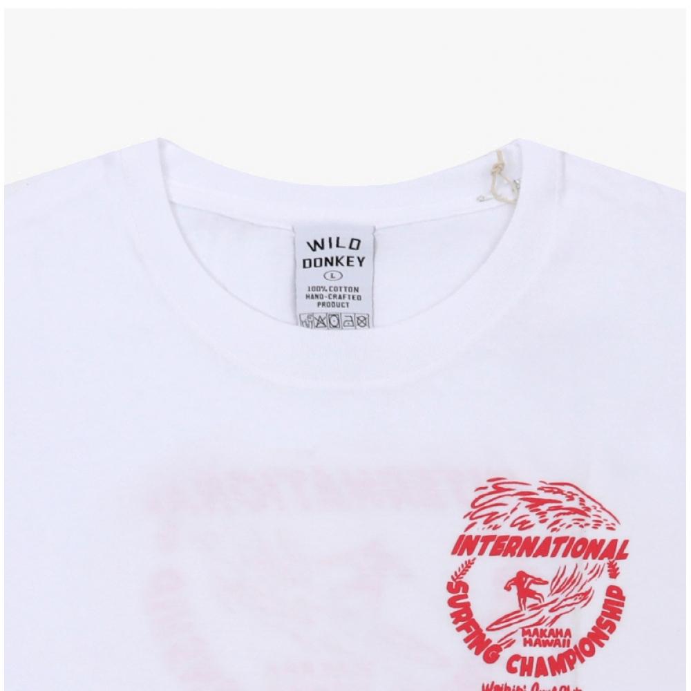 Wilddonkey Unisex T shirT T Makaha whiTe