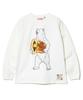 [go Slow Caravan] 332802 Super Heavy USA/C Dorayaki Kikuma Long Sleeve T-Shirt, White, Size L