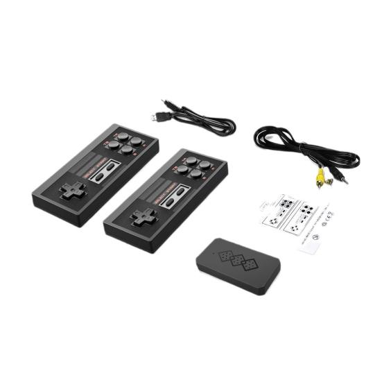 Детская игровая консоль в стиле ретро, компактный дизайн, портативный AV-выход, классическая мини-ручная игровая консоль с 2 контроллерами