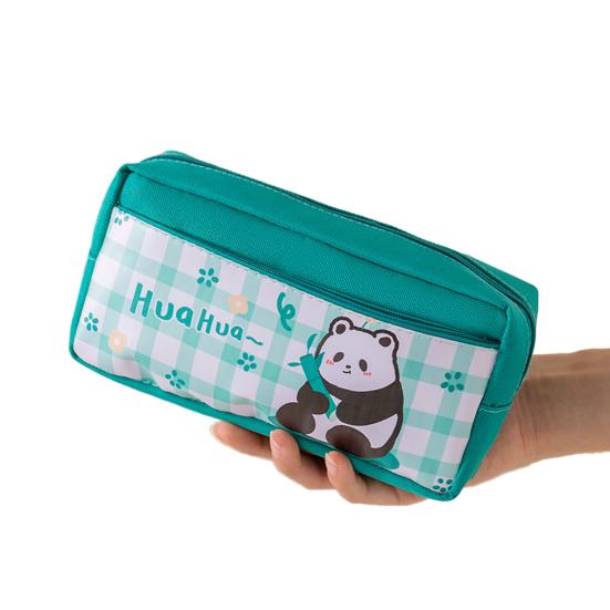 Пенал с мультяшным рисунком, сумка для ручек, прочная гладкая сумка на молнии для хранения канцелярских принадлежностей для студентов, школы