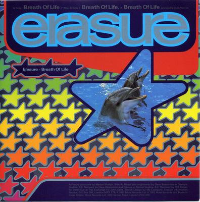7-дюймовая пластинка ERASURE - Дыхание жизни MUTE142 Mute 1992 Великобритания Танцевальная и электронная музыка Б/У