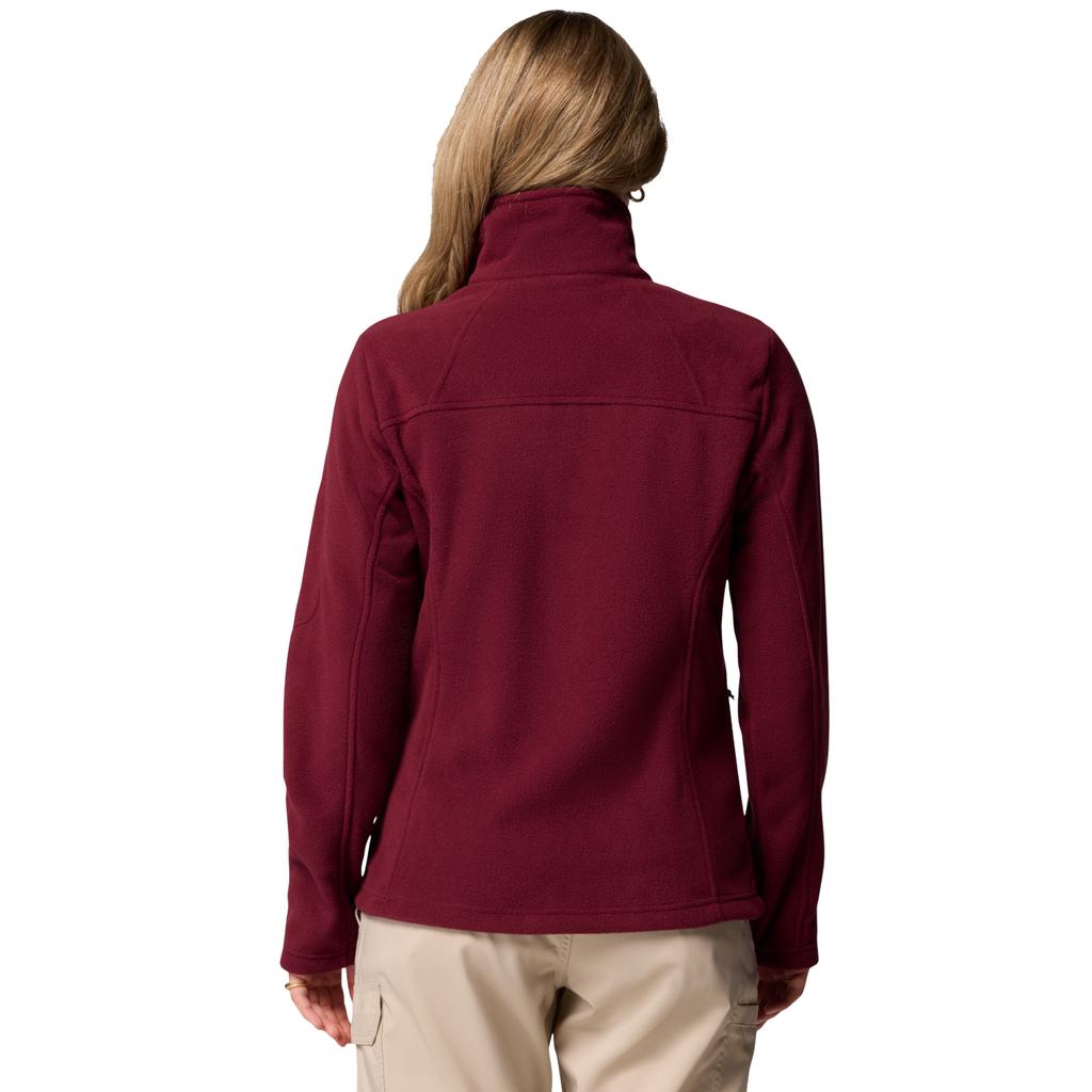 Columbia Fast Trek II Jacket, Womens Burgundy Fleece