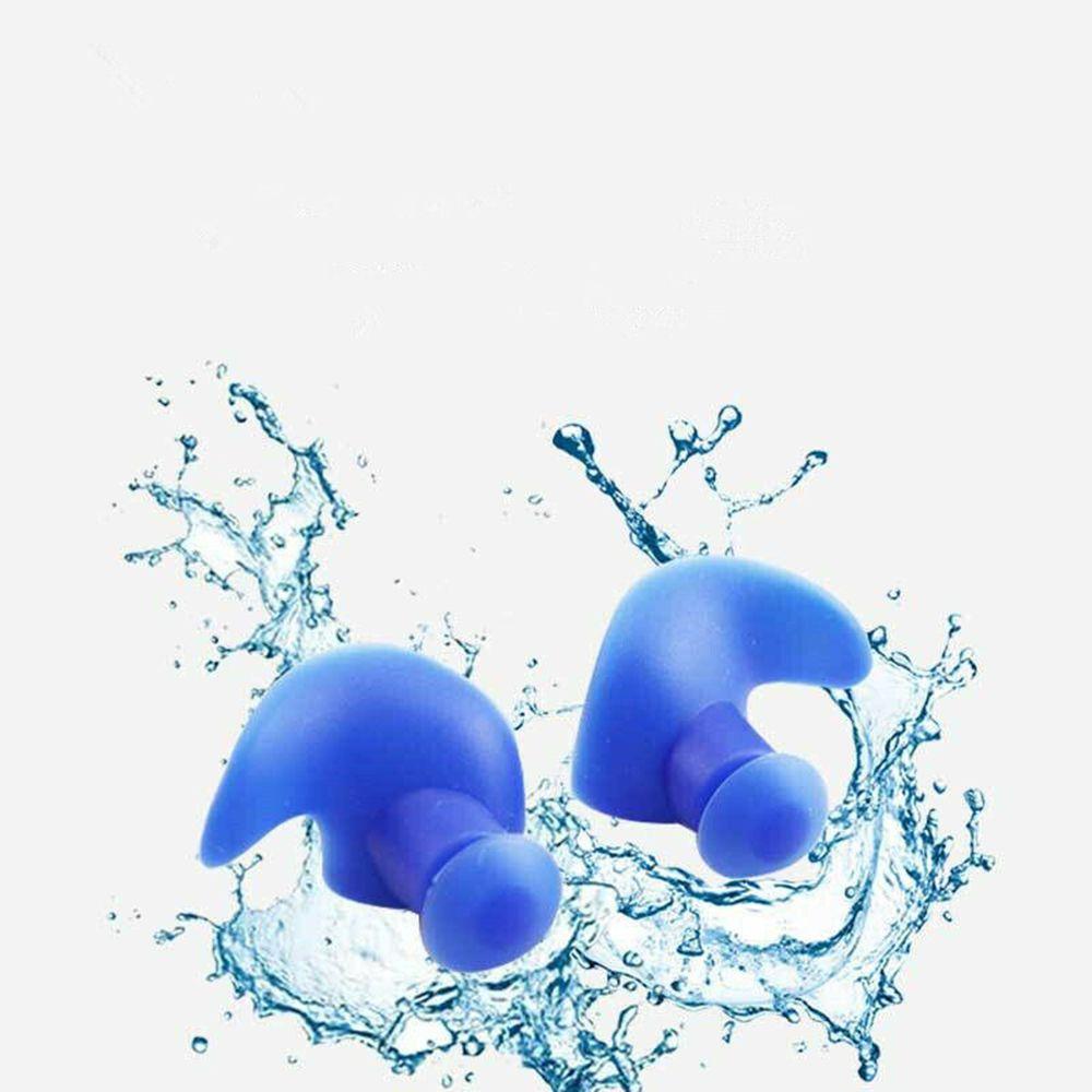 1Pair Soft Blocks Silicone Spiral Waterproof Plug Swimming Ear Protection Diving Earplugs