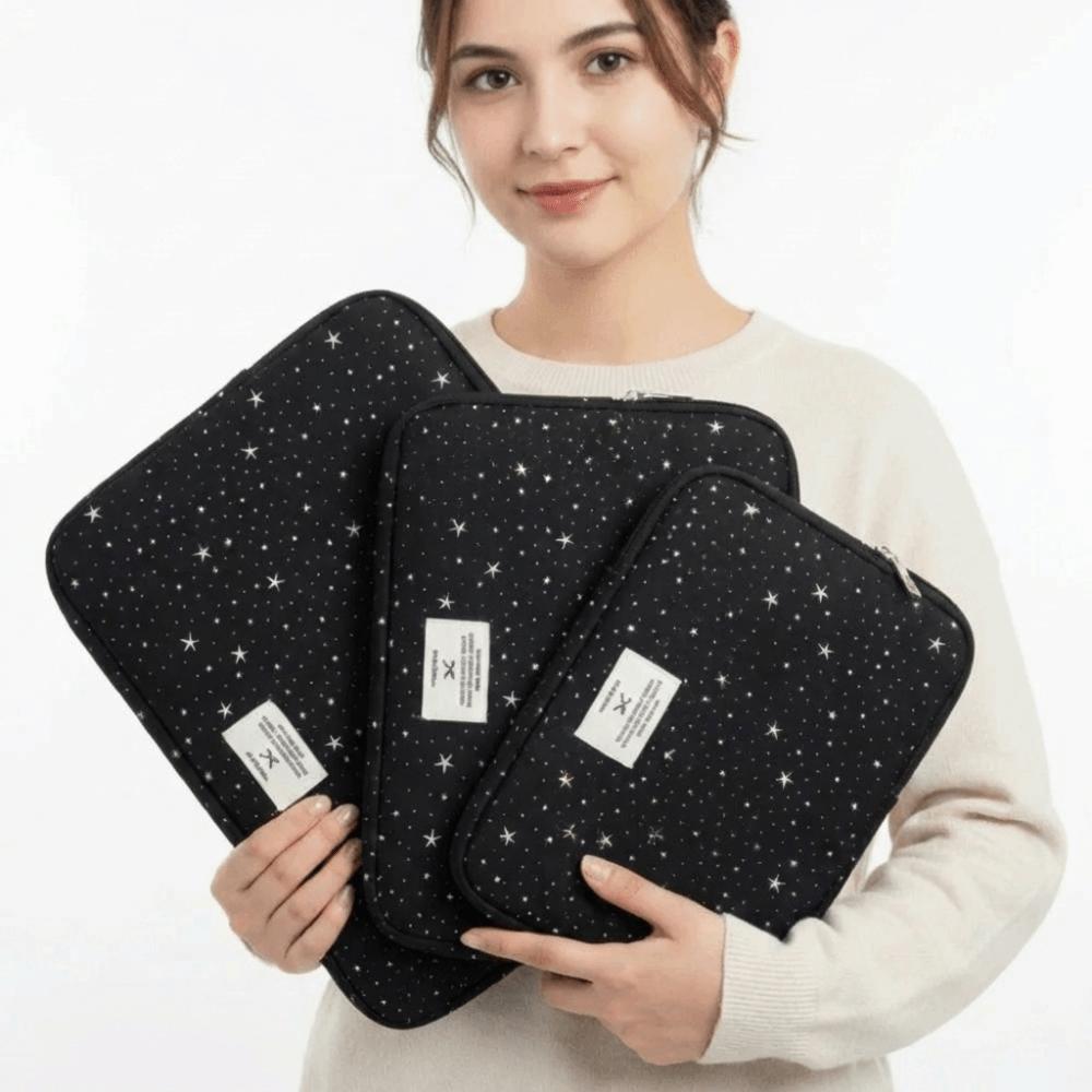 Portable Tablet Pouch Starry Sky Design Laptop Case Korean Style Computer Bag