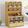 Nordic Style Wooden Desktop Pen Holder and Stationery Organizer