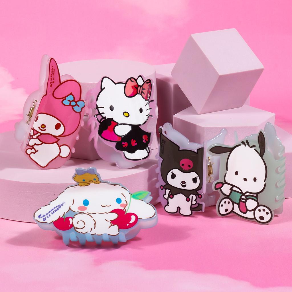 1 шт./Случайные 3 шт. Милые заколки для волос Sanrio Cinnamoroll и Изысканные аксессуары для волос Kuromi