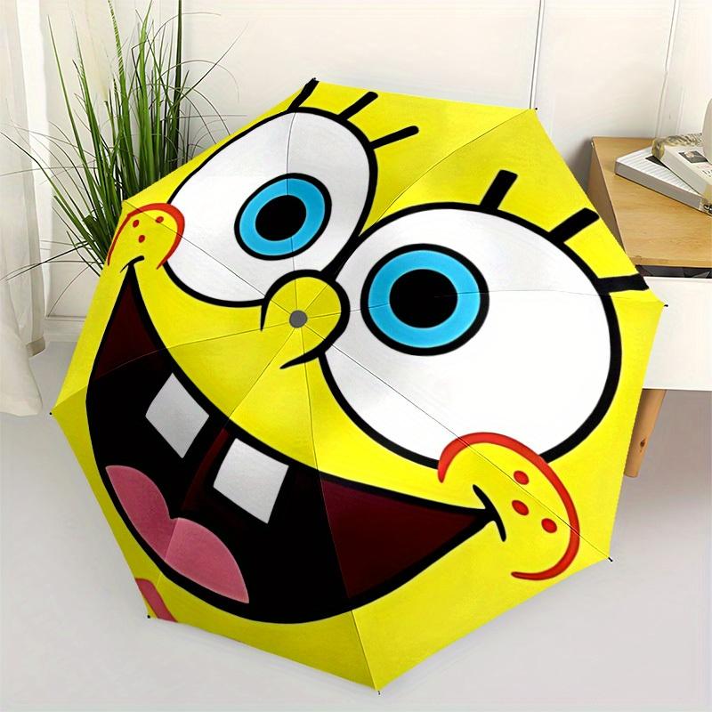 1pc SpongeBob Automatic Open/close, All-Season Portable Folding Umbrella for Women & Men, Travel, Everyday, Events - Durable Frame yy250809163