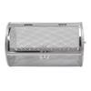 Rolling Grilling Basket Stainless Steel Grill Cage Round Stainless Steel BBQ Grill Mesh for Peanut