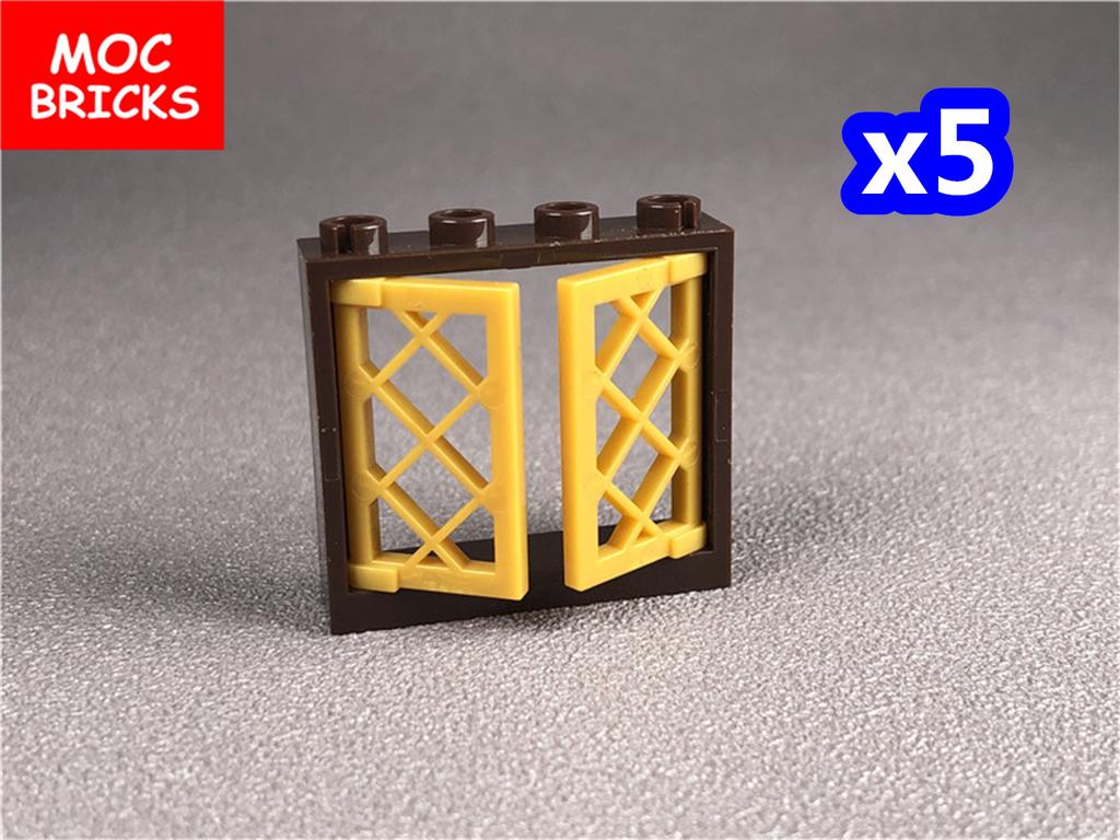 MOC Кубики Городской Дом Окно 1x2x3 1x2x2 30044 60607 Образовательные Собранные Строительные Блоки Модель Архитектура Детские Игрушки