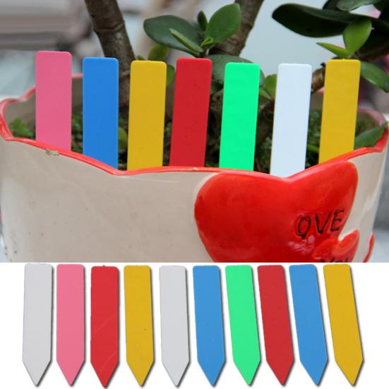 100 шт. маркеры для горшков с растениями, пластиковые бирки для кольев, инструмент для этикеток для двора и питомника