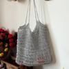 New Silver Handmade Yarn Popular Same Style Woven Small Silver Bag Woven Flash Core Wire Crochet Needle 200g 1 Ball Yarn