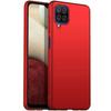 Protective Case - PROSHOP - for Samsung Galaxy A12 - Flexible - Red - Lightweight Silicone