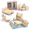 Happy Town Three Dimensional Puzzle Miniature Furniture Set 34 Greater Korea 3d Puzzle