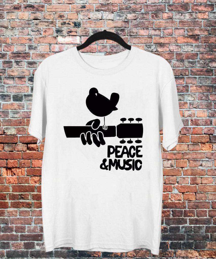 Woodstock Music Festival Peace 1969 Basic logo T Shirt Full Size S-5XL TT1005