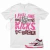 Белая футболка SICK V2 для J1 Zion 1 Marion Metallic Burgundy Pink Унисекс