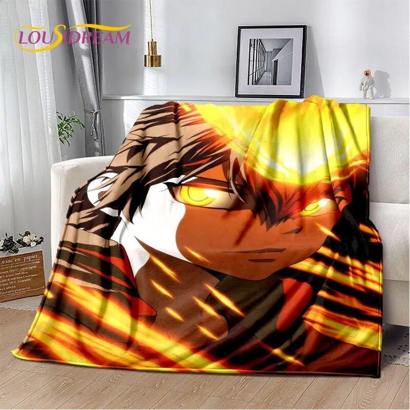 Мягкое плюшевое одеяло с героями аниме Hitman Reborn, фланелевое одеяло, одеяло для гостиной, спальни, кровати, дивана, чехол для пикника, детское одеяло