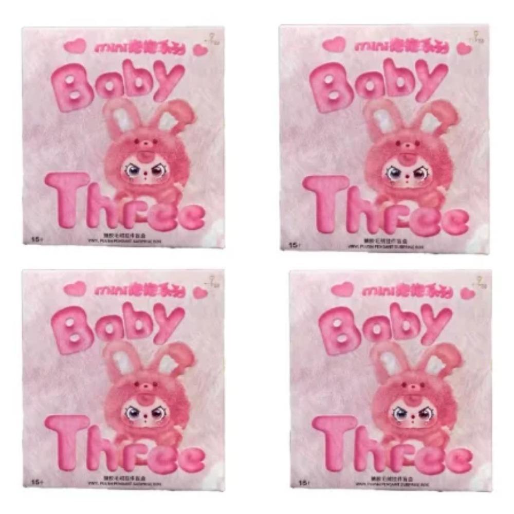 Baby Three Mini Hug Series Vinyl Face Plush Pendant Blind Box Mini Hanging Toy Trend Surprise Box Student Gift Cute Collectible